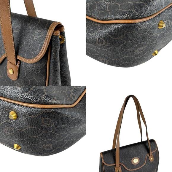 CHRISTIAN DIOR Brown Leather Shoulder Bag - Picture 4 of 5